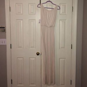 Brand new Lush maxi dress yogurt color