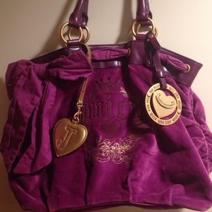 Dark purple Juicy Couture shoulder bag