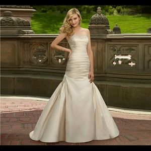 Mori Lee Silk Satin Wedding Dress NWT
