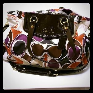 Coach fall colored 'C'  bag