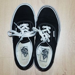 Black and white vans