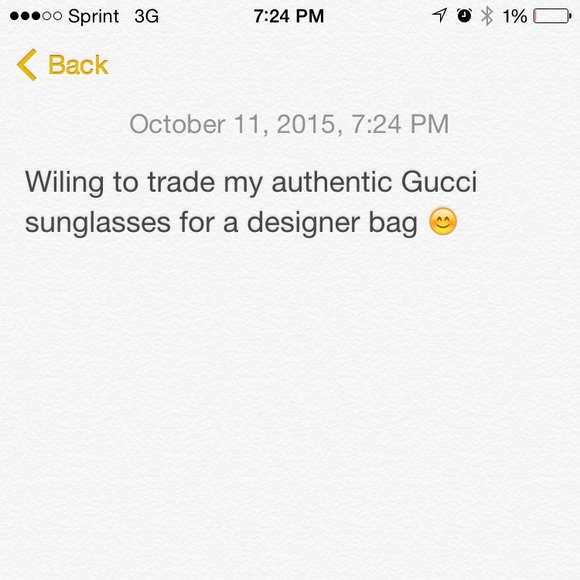 Authentic Gucci sunglasses