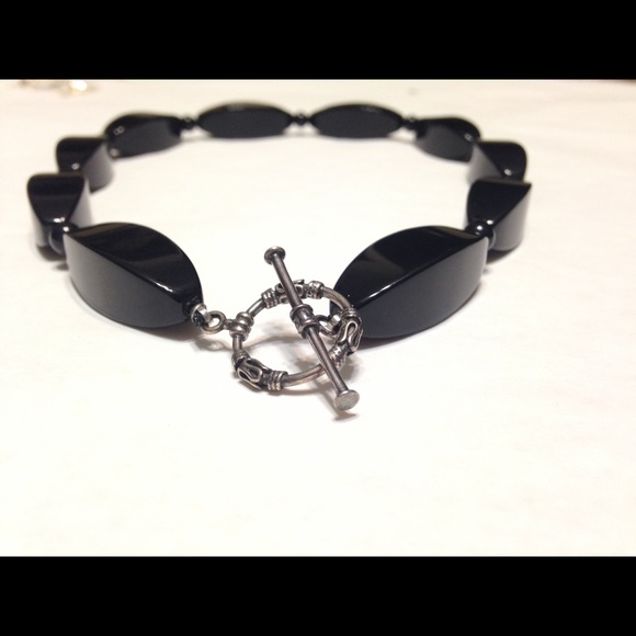 AUTHENTIC Black Onyx Necklace! CHIC! Great Gift!