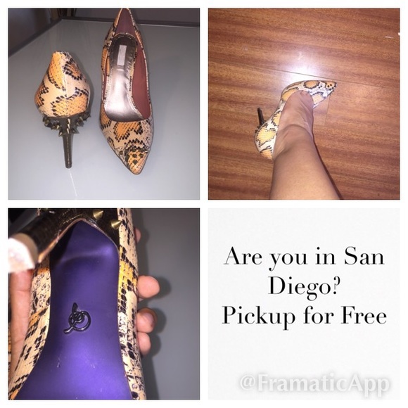 👠Racheal Roy shoes snake pattern and studded.👠😍