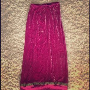1970s Vintage Couture Maxi Skirt.