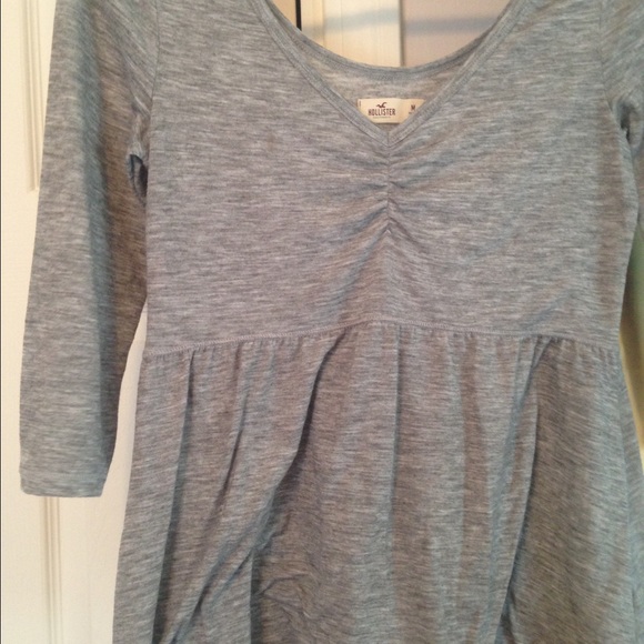 Gray baby doll shirt