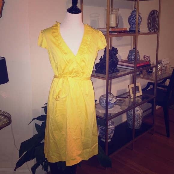 Max & Cleo Yellow Dress Size 8