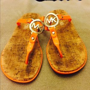 Reserved Michael Kors Orange jelly sandals