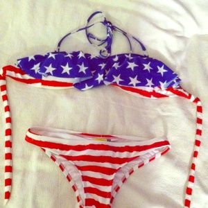 American flag bikini