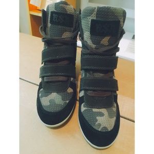 Imported Italian Camo Platform Sneakers by Ash