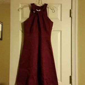 Magenta Halter Dress