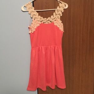 coral dress