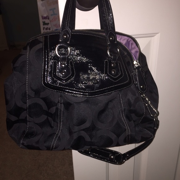 Black coach purse