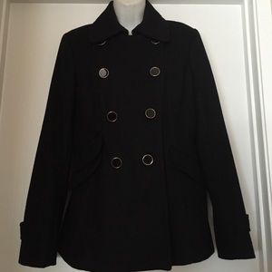 EXPRESS-BLACK PEACOAT