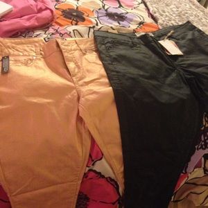 Two pairs of skinny jeans size 8