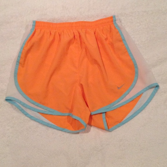 blue and orange nike shorts