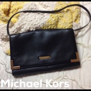 Michael Kors black clutch purse