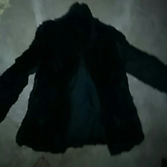 Rabbit fur coat