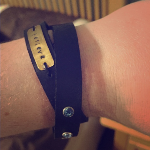 Leather wrap bracelet