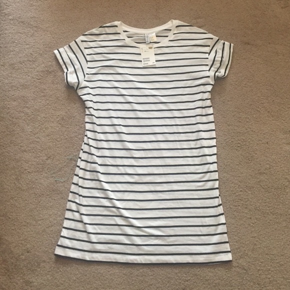 Striped H&M tshirt dress