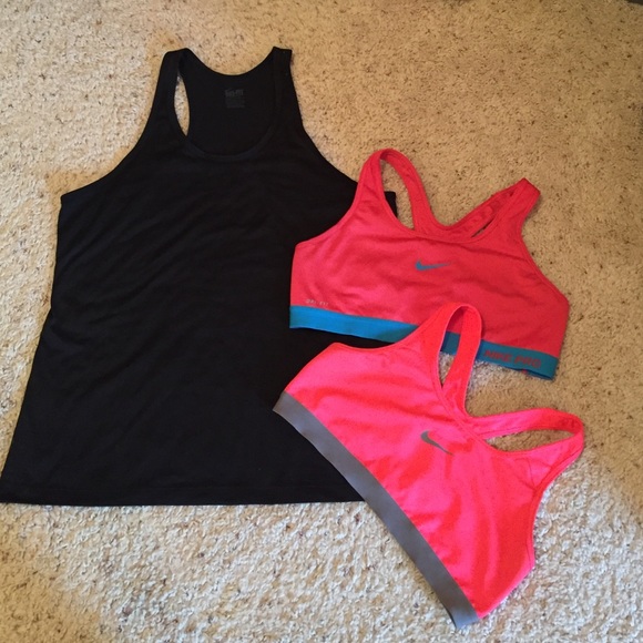 Nike sports bras and top