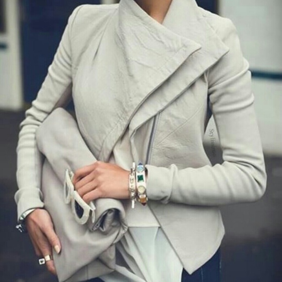 Jackets & Blazers - Turn-Down Collar Long Sleeve Slimming Jacket