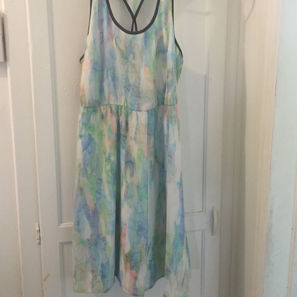 Casual Pastel Watercolor Dress