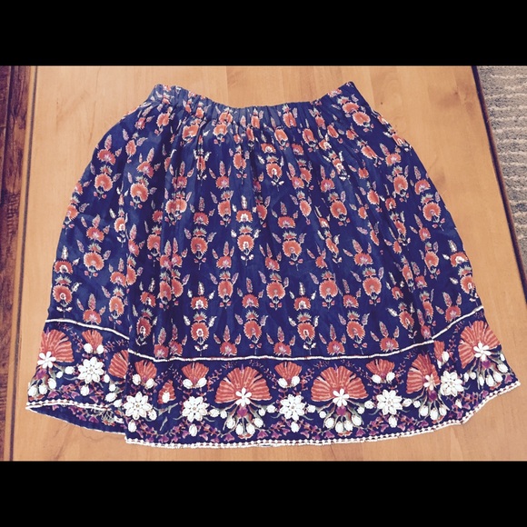 Anthropologie navy skirt!
