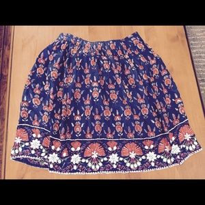 Anthropologie navy skirt!