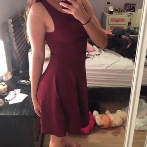 Maroon H&M dress