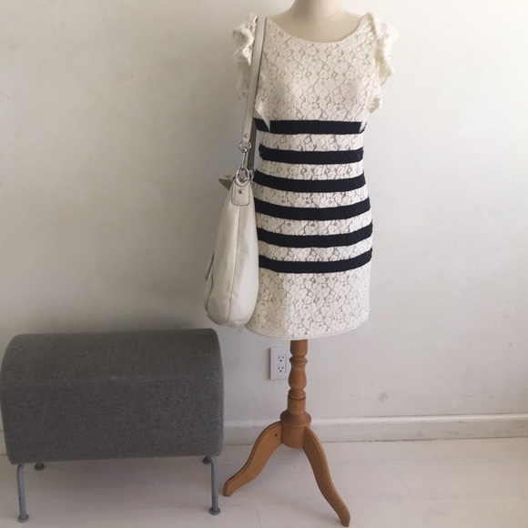 BCBG Max Azria Black&White lace dress