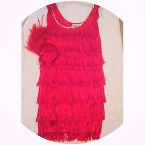 Daring Red Flapper Costume💃