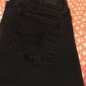A.eagle black skinny jeans
