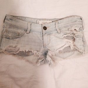 Hollister 00 ripped jeans shorts
