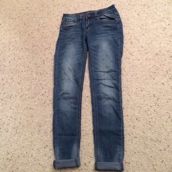 Indigo rein crop jeggings