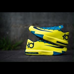 Nike Zoom KD VI(6) Yellow/Blue kids shoe