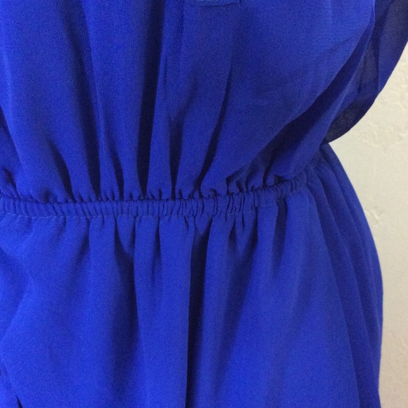 Royal blue high low dress - Picture 2 of 4