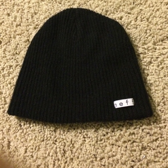 black neff beanie