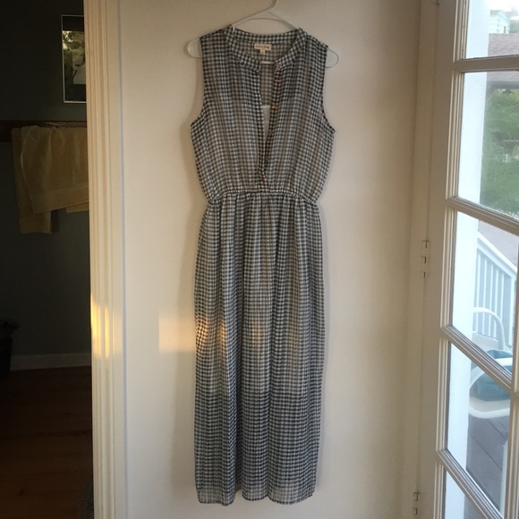 Maison Jules (MACYS) black/white checkered midi