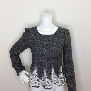 Peplum sweater