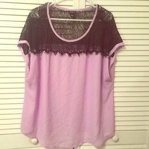 Lace Purple Top