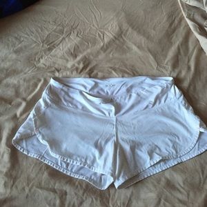 LuLu Lemon white running shorts size 4
