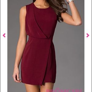 Maroon party dress