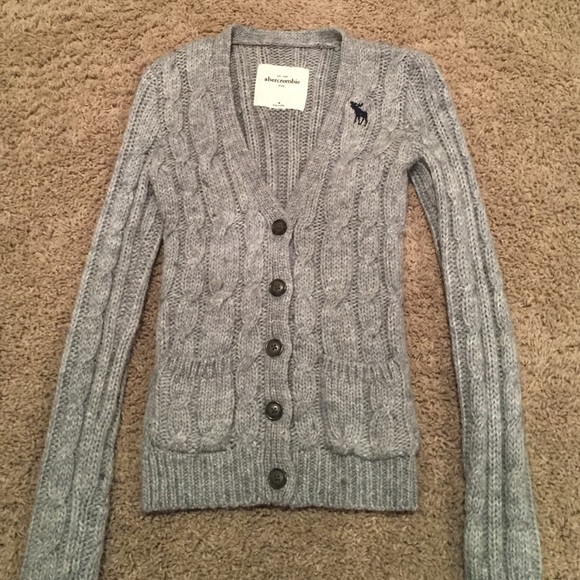 Grey Wool Cardigan