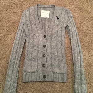 Grey Wool Cardigan