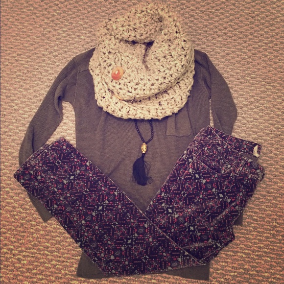 Free People Pants - Free People Velvet skinny pants