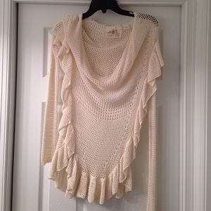 Anthropology Cream colored sweater