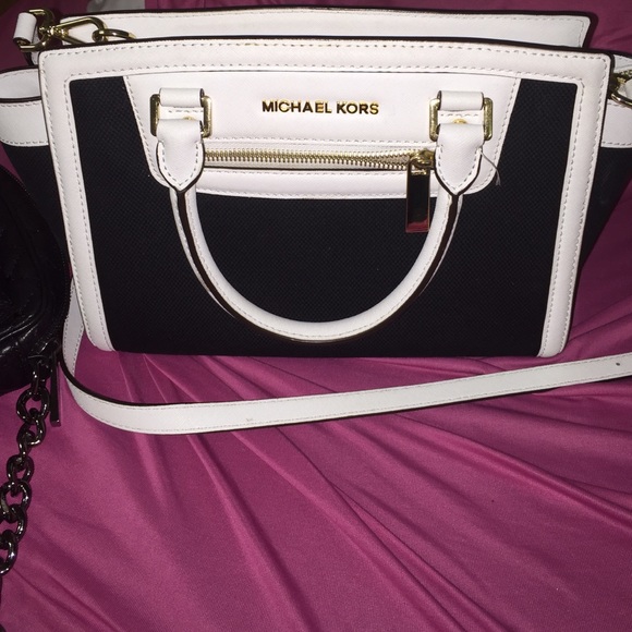 Michael Kors Black & White Satchel
