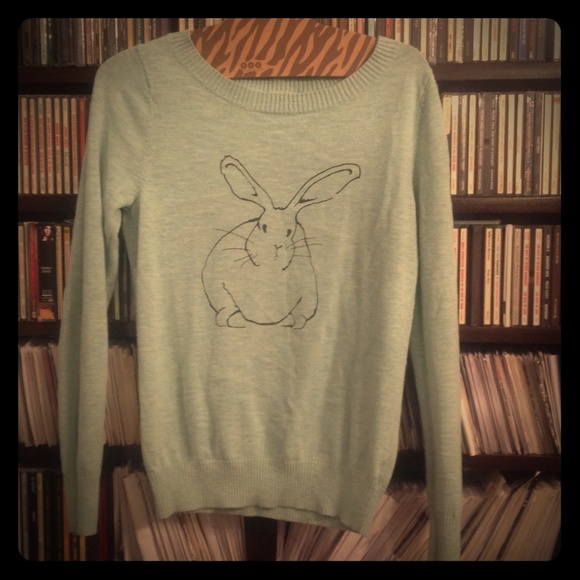 🐰Mint blue Bunny Sweater