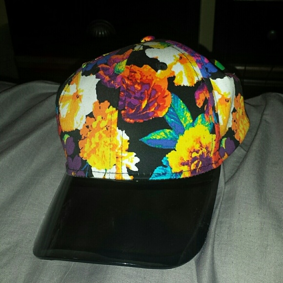 Floral snap back female hate